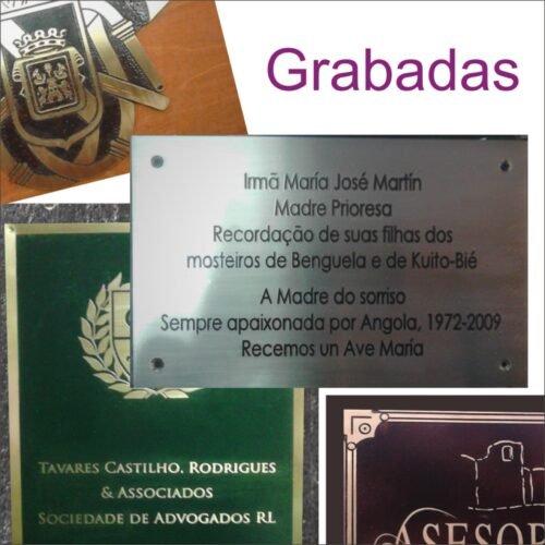 Placas Grabadas para todo tipo de profesiones