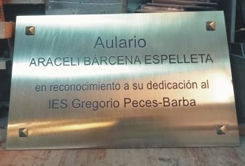 placa grabada